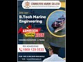B.Tech Marine Engineering | Admissions Open 2026