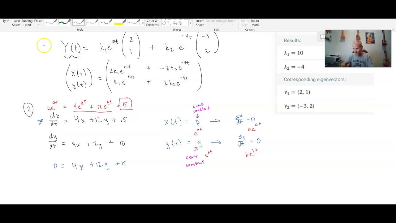 Solving A Nonhomogeneous System Of Differential Equations YouTube Solving a nonhomogeneous system of differential equations youtube