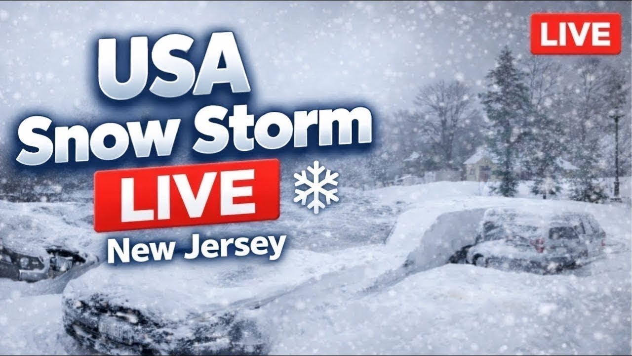 USA Snow Storm LIVE 😳IRL | New jersey