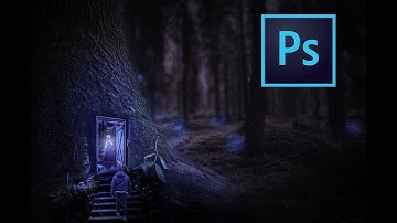 Fantasy Forest Photo Manipulation Photoshop Tutorial Time lapse #photomanipulation