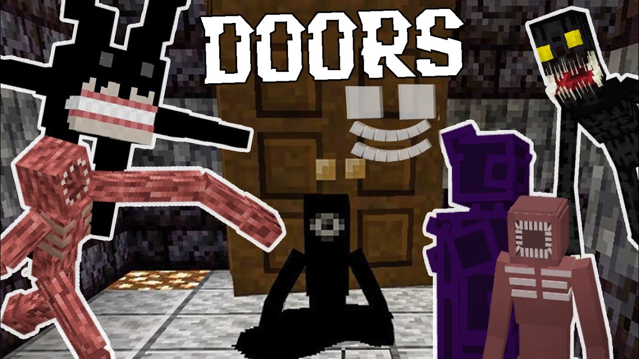 Roblox Doors ADDON in Minecraft PE #minecraft #mcpe #shorts #doors #do