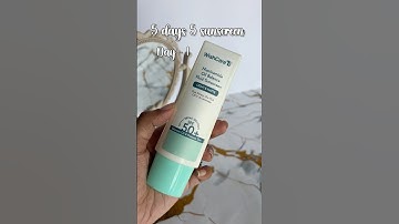 5 days 5 sunscreen #day1 wishcare niacinamide oil balance fluid sunscreen spf 50+ PA++++🩵