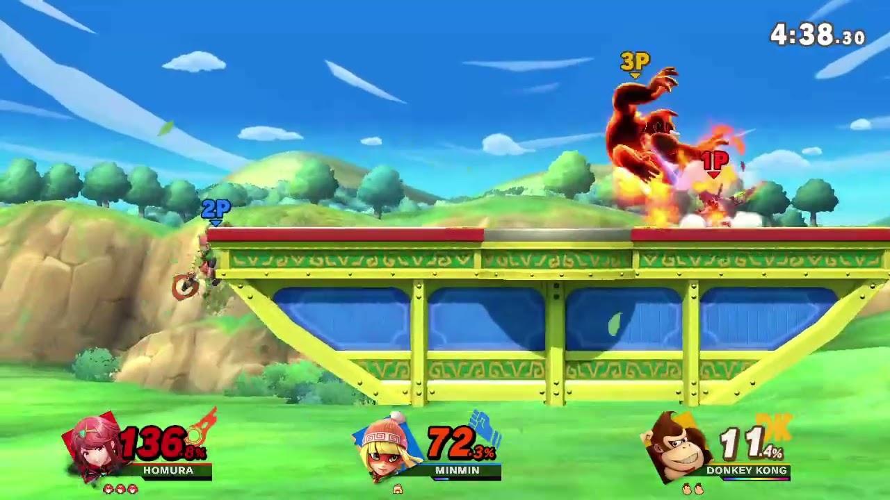 スマブラSP　オンライン対戦　ホムラvsミェンミェンvsドンキーコング
