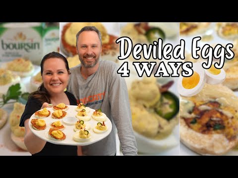 DEVILED EGGS 4 ways! | How to make THE BEST Deviled Eggs
