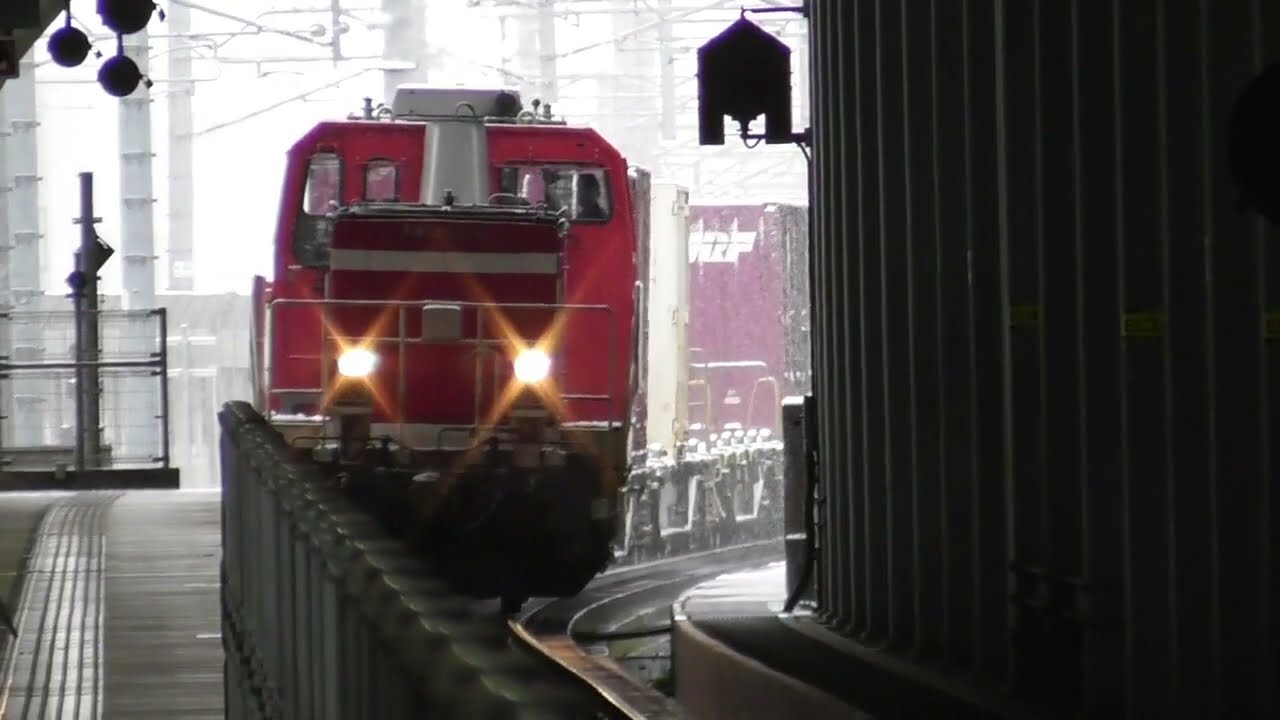 [接近メロディ]あいの風とやま鉄道線 富山駅　到着/発車「ふるさとの空～Ver.A～」〈速星貨物〉