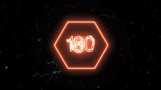 Orange sota neon timer 180 seconds (countdown)