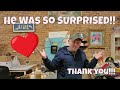 HE WAS SO SHOCKED! | Surprise For Dad & Blessings From Friends! | THANK YOU!!