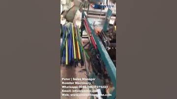 Automatic Mop Broom Wooden Handle Cap Install and Nailing Machine