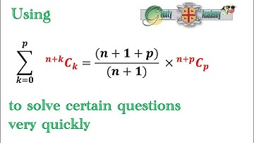 Exam Time Saver - Summing Instantaneously an nCr Series where (n-r) is constant