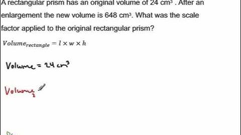 Determining Scale Factor from Volume