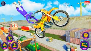 Bikes Stunt Racing Game #10 - Extreme Driving Favella Motocross Stunts - Android GamePlay screenshot 2