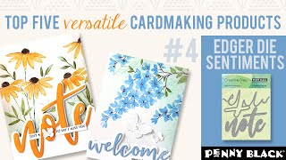 TOP FIVE Versatile Cardmaking Products |  #4 Edger Sentiment Dies | + NEW Brushstroke Stamping