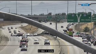 Crash blocks traffic on outbound Connector in Boise