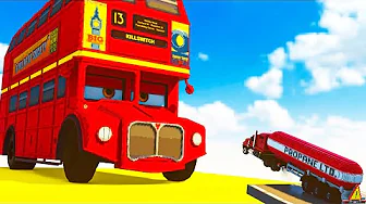 Cars vs Double Decker Bus | Teardown