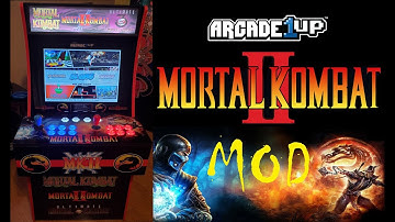 Arcade1up Mortal Kombat 2 Mod with Street Fighter Style Button Layout.