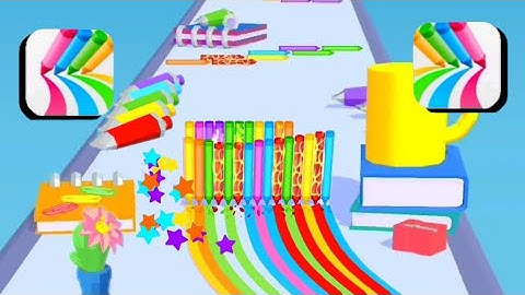 Pencil Rush 3D Max Level - All Levels Gameplay (iOS & Android) Walkthrough part 8