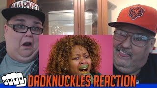 Korean Spicy Noodle Challenge! - GloZell DADKNUCKLES REACTION!! 🔥