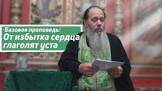 «От избытка сердца глаголят уста» (базовая проповедь от 24.06.2017 г.)