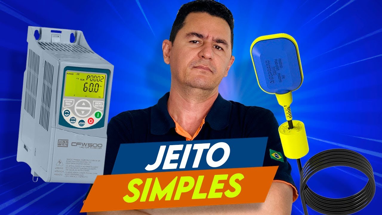JEITO SIMPLES de partir um INVERSOR de FREQUÊNCIA com CHAVE BOIA ELÉTRICA