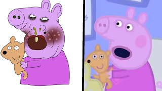 funny comedy face Peppa pig drawing meme