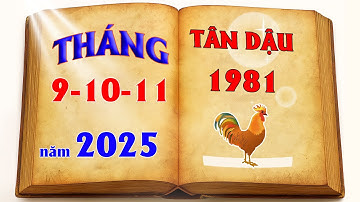 Tân Dậu 1981 Tháng 9 10 11 Âm Lịch Năm 2025 - Tháng Nào Tốt Nhất