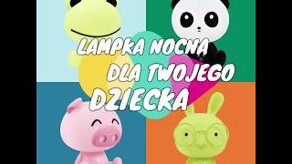 Lampka nocna LED dziecięca Trzy poziomy świecenia. Panda, królik, świnka, żabka i inne.