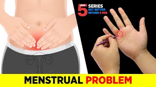 Menstrual Pain Treatment with Sujok, Menstrual Cramp, Period problem, Excessive bleeding, fibroids