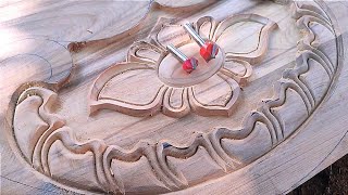 The most perfect using router machine bits by pvj wood carving
