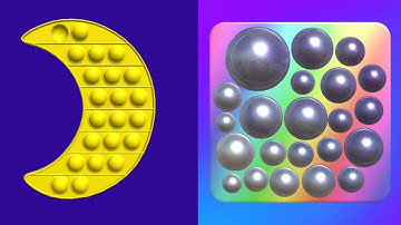 Pop them All Game | Pop it Game | Satisfying and relaxing ASMR slicing video