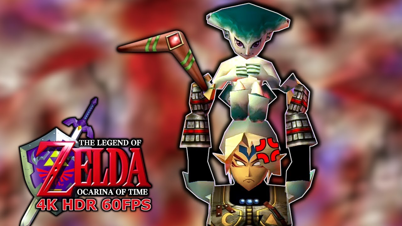 Fierce Deity Speedruns Jabu-Jabu's Belly (Boomerang Route) in 3:30 | 4K HDR 60fps | FD Mask in OOT