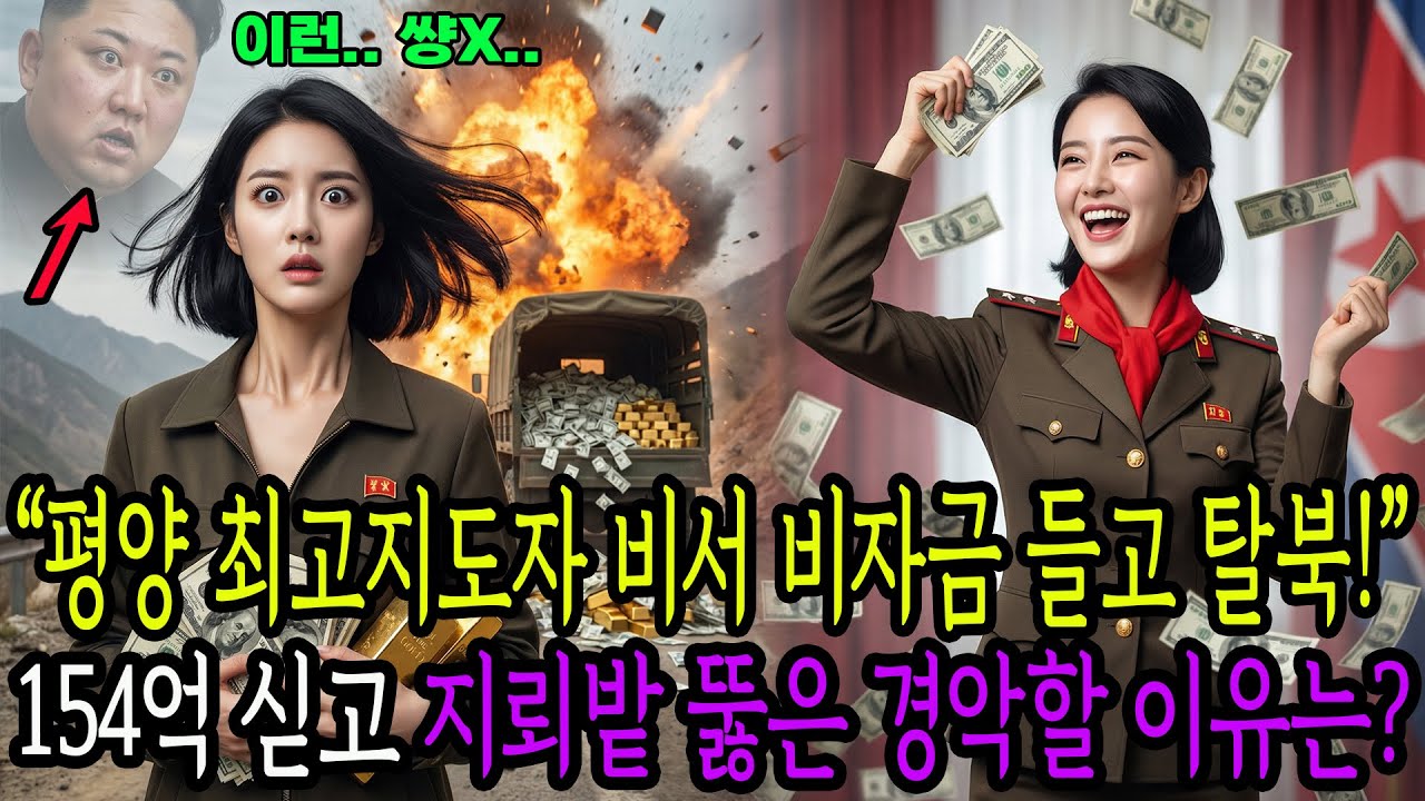 북한 최고지도자 비서 비자금 들고 탈북!! 