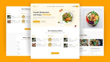 Multi-Page Restaurant Website Design using HTML, CSS, and JavaScript