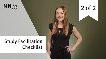 Checklist for Moderating a User Test