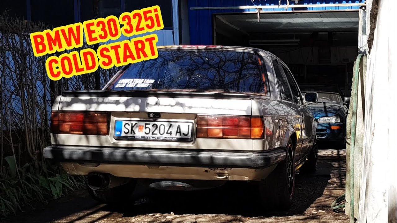BMW E30 325i COLD START YouTube