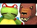 TMNT FROG FINDS A GIANT BEAR OUTSIDE THE MAP! - Amazing Frog - Part 141 | Pungence