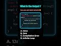 Comment your answer below #java #trending #javaprogramming #viral #viralvideo