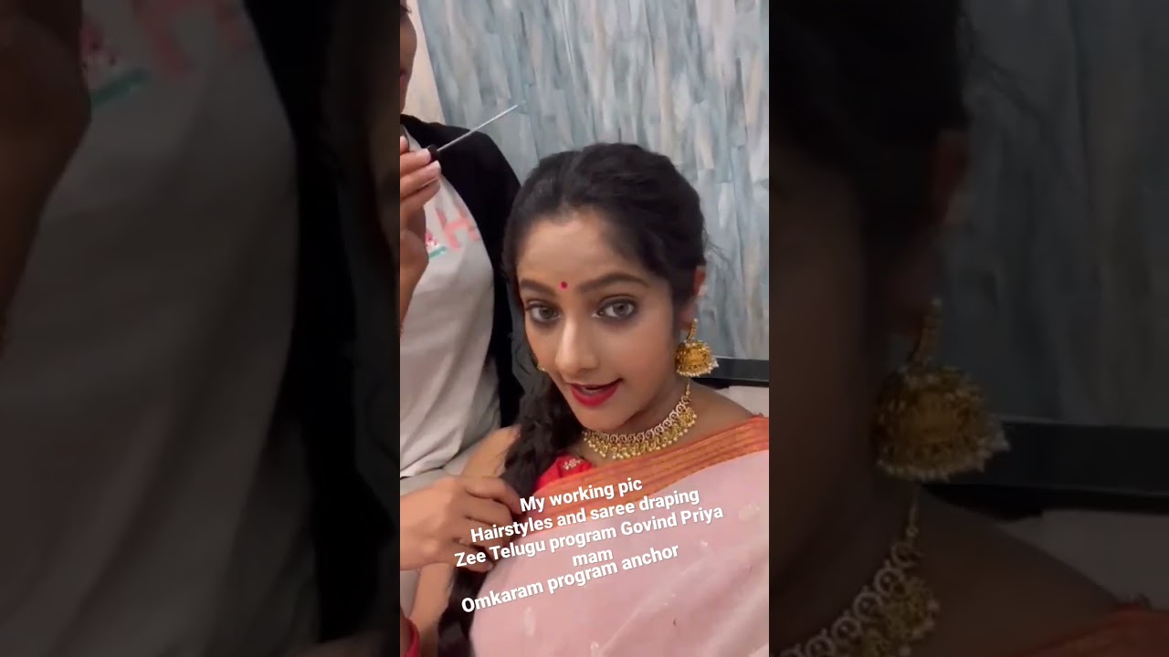 Zee Telugu omkaram program anchor Govind Priya mam  professional  booking open (9912724128)