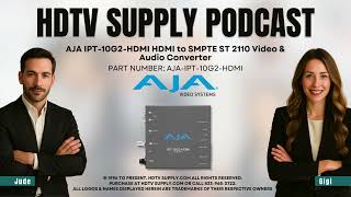 AJA IPT-10G2-HDMI HDMI to SMPTE ST 2110 Video & Audio Converter