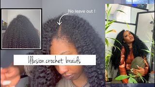 Illusion Curly Crochet Braids // no leave out!