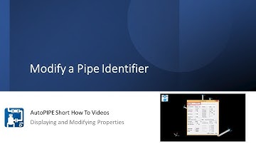 MODIFY A PIPE IDENTIFIER