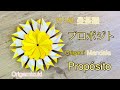 折り紙　簡単できれいな曼荼羅　“プロポジト” Origami Mandala “propósito “