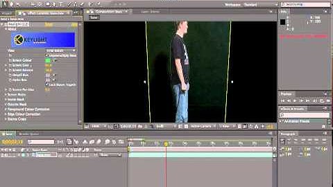 How to green screen in Adobe After Effects CS5