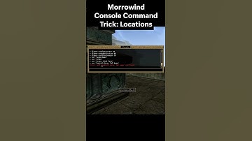Morrowind Console Command Trick: Locations #gaming #morrowind