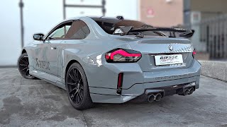 World's first 2024 BMW M2 G87 fitted with Akrapovic Slip-On Exhaust soundcheck | Dyno Pulls, OnBoard