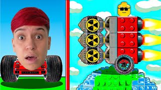 MONTEI UM CARRO DE LEGO 1000X PERIGOSO PARA LUTA!! (Toys Crash Arena