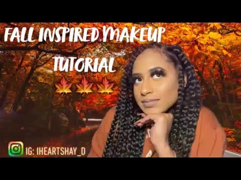 FALL INSPIRED MAKEUP TUTORIAL || IHEARTSHAY - YouTube