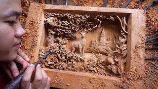 How to carve a Glowing Deer - &quot;Expecto Patronum&quot; Wood Carving