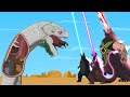 Rescue All Family GODZILLA &amp; KONG, GODZILLA EARTH From Evolution of GIANT PYTHON - FUNNY CARTOON