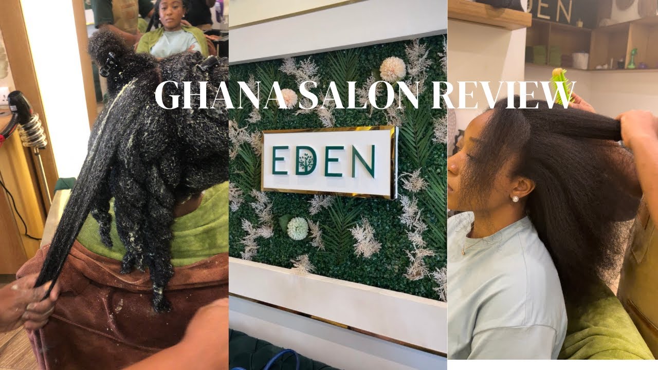 COULD THIS BE THE BEST NATURAL HAIR SALON IN GHANA? | SALON REVIEW | EDEN HEALTHY HAIR | GHANA VLOG