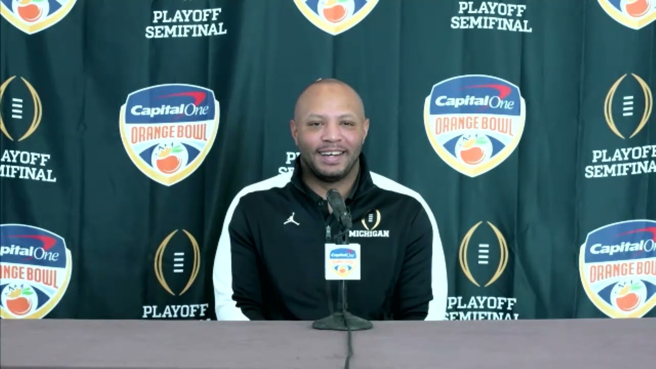 Michigan O.C. Josh Gattis Talks Explosiveness, Challenges Georgia Presents, Cade McNamara, More